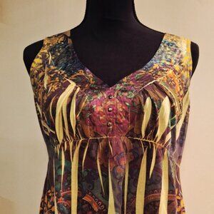 Bohemian print tank top